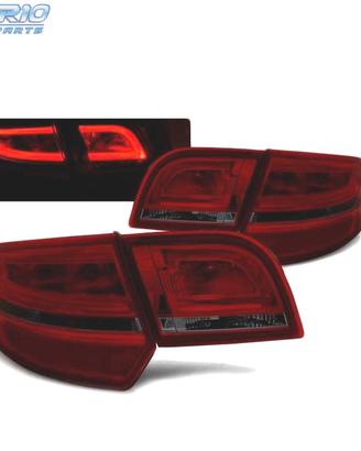 FANALI A LED PER AUDI A3 8P SPORTBACK 04-08 ROSSO 