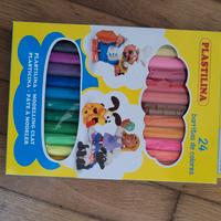 barrette plastilina colorata