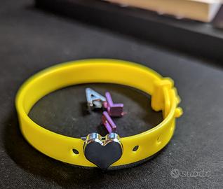 Bracciale bambini con cuore e lettere