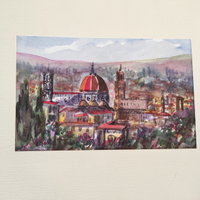 Stampe di Firenze in acqurello