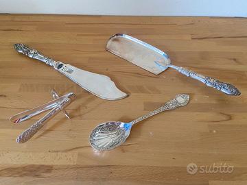 Lotto posate vintage silver plated