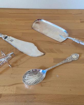 Lotto posate vintage silver plated