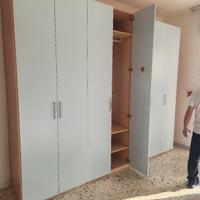 armadio  in faggio , azzurrino