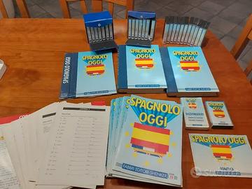 Corso di spagnolo cassette e libri anni 90