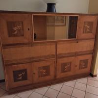 Mobile credenza Art Decò vintage intarsiata