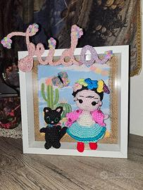 Cornice 3D Frida Kahlo Amigurumi 