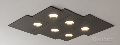 PLAFONIERA TOPLIGHT 6 LUCI ANTRACITE 1129/PL6 R-GA