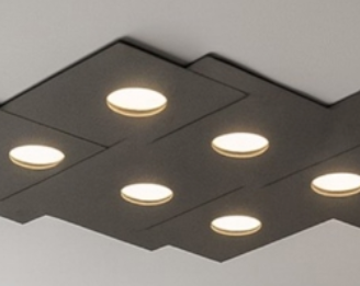 PLAFONIERA TOPLIGHT 6 LUCI ANTRACITE 1129/PL6 R-GA