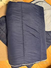 Piumone una piazza e mezza blu/celeste poliestere