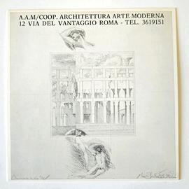 MOLTO RARO TESSERA GALLERIA A.A.M. ROMA 1982/1983