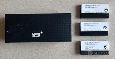 Set Montblanc-Portapenne + 3 confezioni inchiostro