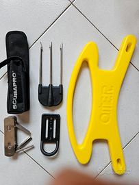 cappuccio sub, multitool scubapro, maniglia port