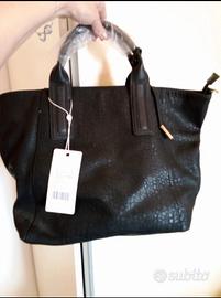 Borsa nera nuova con cartellino Anna Field