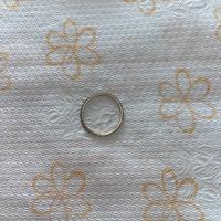 Anello oro bianco 750 18 kt con diamanti neri