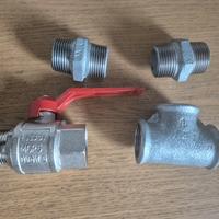 valvola sfera con riduzioni skid olio