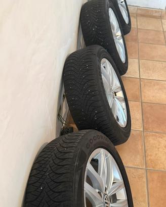 Cerchio in lega hita volkswagen r16 e gomme 4 stag