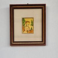 Quadretto Vintage Creazioni Milly Miniatura su Oro
