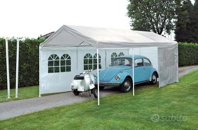 Gazebo in ferro e poliestere Car Parking 300x600 c