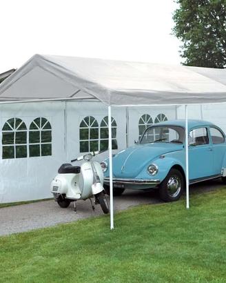 Gazebo in ferro e poliestere Car Parking 300x600 c