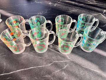 Set 8 Bicchieri / Tazze con manico Mulino Bianco