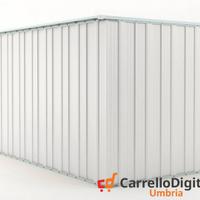 Deposito attrezzi giardino 175x307cm 5,4mq bianco