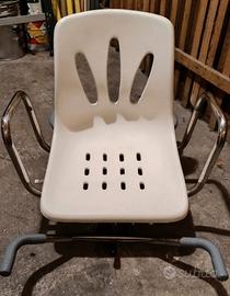 sedia per disabili girevole 