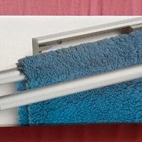 Porta-asciugamani estraibile in alluminio NUOVO 