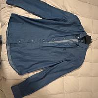 Camicia Blu Denim Alexander Mcqueen