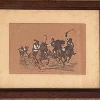 Quadretto vintage stampa su sughero