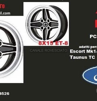 Cerchi in lega rs 7x15 8x15 4x108 ford
