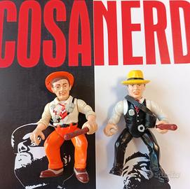 Dick Tracy 2 action figures Playmates 1990 Sam 