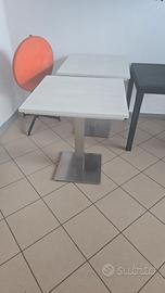 Tavolini base inox 68x68