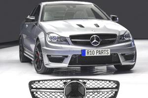 GRIGLIA MERCEDES W204 LOOK AMG C63 NERO LUCIDO CRO