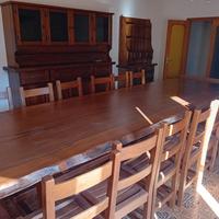 Elegante Sala da Pranzo in Legno Massiccio Teak –