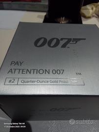 moneta oro 1/4 oncia James Bond anniversario 