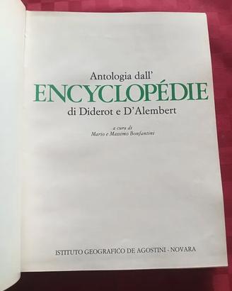 Antologia dall'Encyclopédie Diderot e D'Alembert