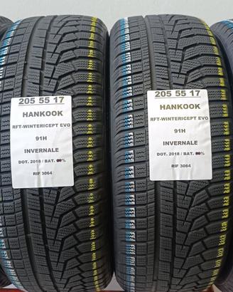 4 GOMME 205 55 17 HANKOOK RFT INV RIF3064