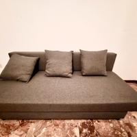 ALVDALEN Divano letto a 3 posti, Knisa grigio