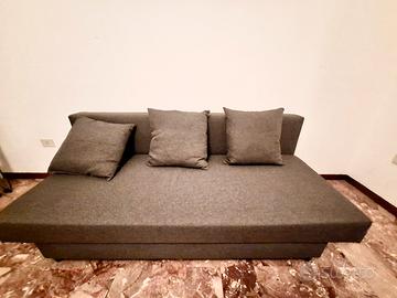 ALVDALEN Divano letto a 3 posti, Knisa grigio