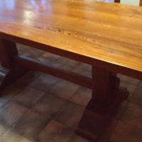 Tavolo massello fratina castagno con sedie