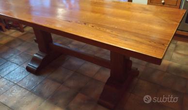 Tavolo massello fratina castagno con sedie