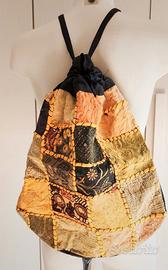 Zaino stile vintage in stoffa 