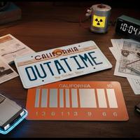 Set targhe DeLorean – Ritorno al Futuro 