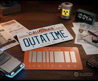 Set targhe DeLorean – Ritorno al Futuro 