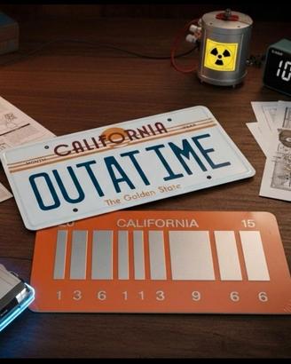 Set targhe DeLorean – Ritorno al Futuro 