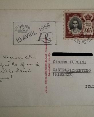 Cartolina celebrazione nozze Ranieri / Grace Kelly