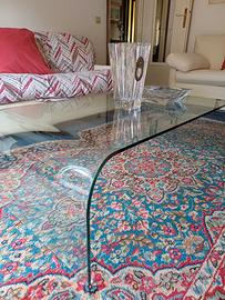 tavolino curvo vetro