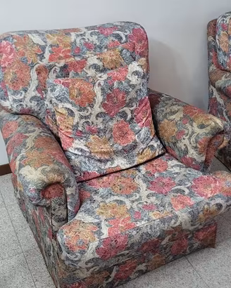 Salotto Vintage Completo: divano 3 posti + 2 poltr