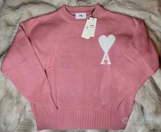 Maglione Ami Paris Rosa