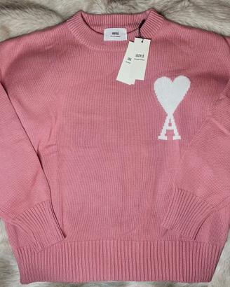 Maglione Ami Paris Rosa